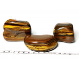 Tiger Eye Tumbled natural stone 160 - 220 g, 1 piece, stone of the sun and earth, brings luck and wealth