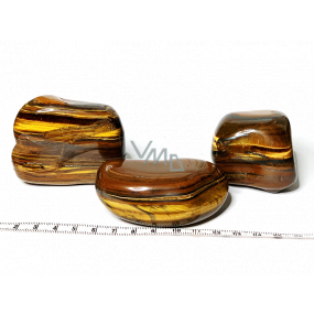 Tiger Eye Tumbled natural stone 160 - 220 g, 1 piece, stone of the sun and earth, brings luck and wealth