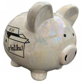 Albi Piggy bank pearl Let's be in a package! 17 x 12 x 13 cm