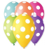 Balloons printed with polka dots 30 cm 5 pieces mix colours