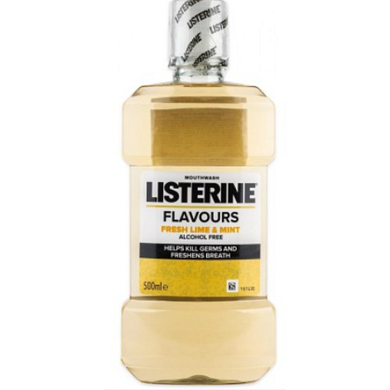 Listerine Flavours Fresh Lime & Mint Mouthwash 500 ml