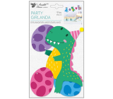 Paper garland Dinosaurs 15 x 25 cm