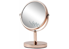 Diva & Nice Rose Gold table cosmetic mirror magnifying 1x and 2x