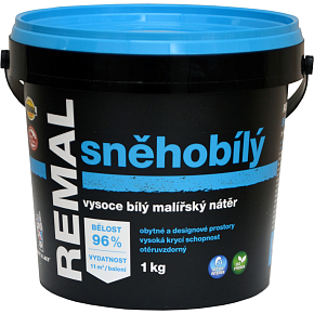REMAL Snow White high white wall paint, 1 kg
