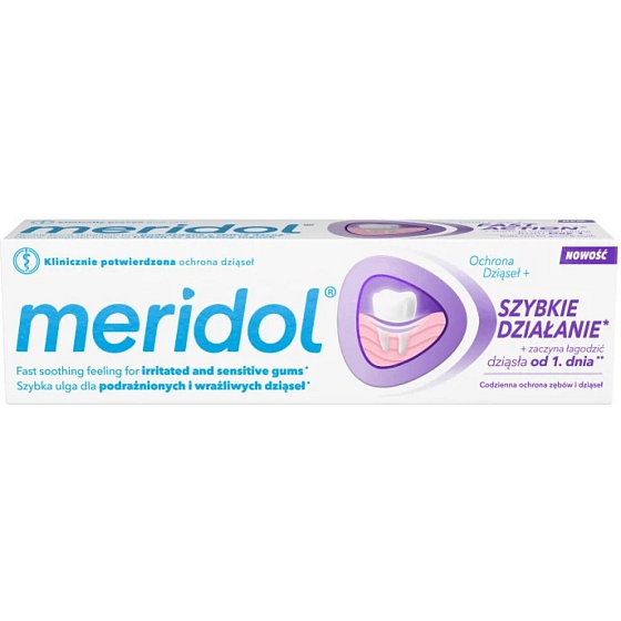 Meridol Fast Action Toothpaste for Gums, 75 ml