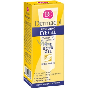 Dermacol Eye Gold Gel 15 ml eye gel for tired eyes