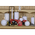 Lima Alfa Frosty effect candle white cone 22 x 250 mm 1 piece