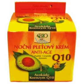 Bione Cosmetics Avocado & Q10 Anti-Age Night Face Cream 50 ml
