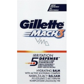 Gillette Mach3 Moisturizing balm with active soothing complex, for men 50 ml