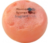 Fragrant Daisy Chain Glycerine massage soap with a sponge filled with the scent of Marc Jacobs Daisy perfume in white-orange color 200 g