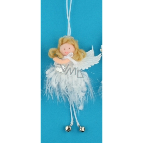 Soft angel with a bell for hanging 12 cm, No.3