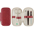 Dup Manicure Marika leather 6 pcs Red glossy print pattern 230401-302