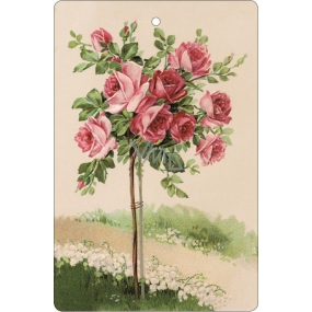 Bohemia Gifts Aromatic scented card Rose 10.5 x 16 cm
