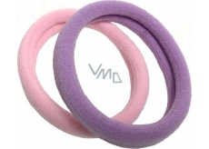 Hair band pink, purple 5 x 1 cm 2 pieces