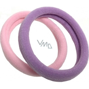 Hair band pink, purple 5 x 1 cm 2 pieces