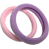 Hair band pink, purple 5 x 1 cm 2 pieces