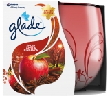 Glade Apple & Cinnamon and nutmeg scented candle in glass, burning time up to 30 hours 120 g