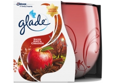 Glade Apple & Cinnamon and nutmeg scented candle in glass, burning time up to 30 hours 120 g