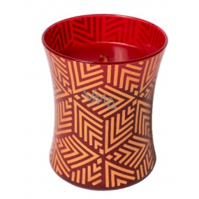 WoodWick Crimson Berries scented candle with wooden wick and lid glass medium 275 g Holiday limited 2018
