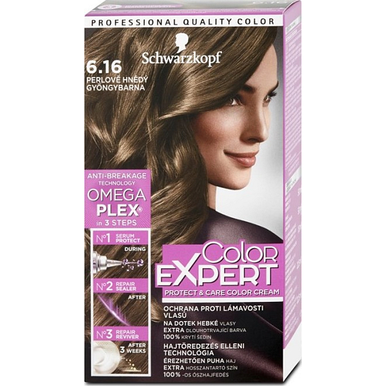 Schwarzkopf Color Expert Hair Color 6.16 Pearl Brown