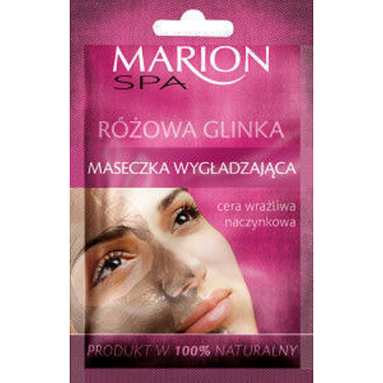 Marion Spa smoothing mask with pink clay for sensitive, delicate and bloody skin 8 g