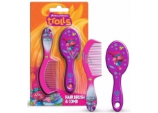 Trolls Hairbrush and comb for children 2 pieces