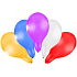 Rappa Inflatable balloon 30 cm 5 pieces
