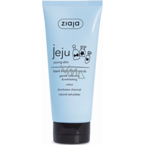 Ziaja Jeju Black micro-peeling and shower gel with anti-inflammatory and antibacterial properties 200 ml