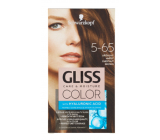 Schwarzkopf Gliss Color Hair Dye 5-65 Hazelnut Brown 2 x 60 ml