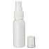Spray plastic bottle white refillable opaque 100 ml