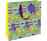 Nekupto Gift paper bag 32.5 x 32.5 x 14 cm Comics 1872 L - LIL