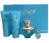 Versace Dylan Turquoise eau de toilette for women 100 ml + shower gel 100 ml + body gel 100 ml + eau de toilette 5 ml, gift set