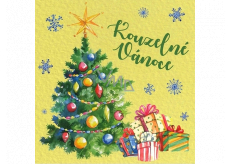 Nekupto Christmas card Christmas tree Magic Christmas 100 x 100 mm