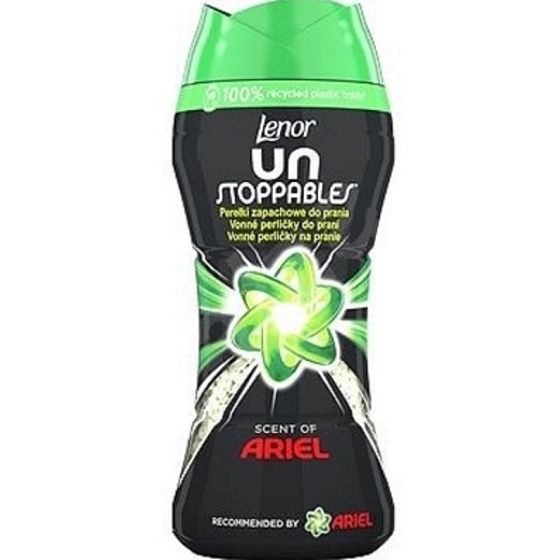 Lenor Unstoppables Scent of Ariel fragrance beads for the washing machine provide laundry with an intense fresh scent until the next wash 210 g