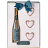 Sunkissed Champagne Signature bath foam 250 ml + sparkling bath hearts 3 x 50 g, cosmetic set for women