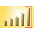 Lima Candle smooth metal gold cylinder 60 x 300 mm 1 piece