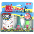 Bo-Po Flower nail polish peel off light green 2,5 ml + nail polish peel off dark green 2,5 ml + nail stickers, cosmetic set for children