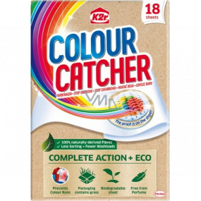 K2r Colour Catcher Eco Stop Colouring Wash Wipes 18 pieces
