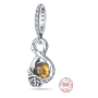 Charm Sterling silver 925 Disney Beauty and the Beast - Infinity and Rose Belly, fairy tale bracelet pendant