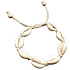 Kauri shell bracelet natural adjustable size, luck - fertility