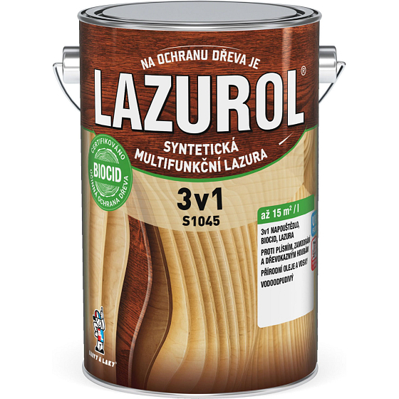 Lazurol 3v1 S1045 Thin-layer wood stain T060 pine 4 l