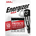 Energizer Max Alkaline AAA Micro Battery, 4 pcs