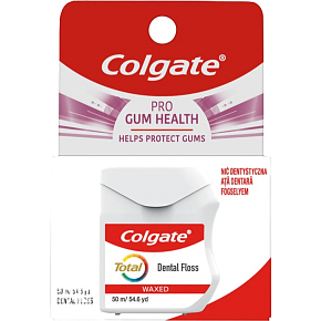 Colgate Total Pro Gum Health Dental Floss Mint, 50 m