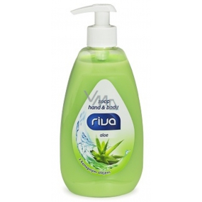 Riva Aloe liquid soap with hemp oil dispenser 500 g