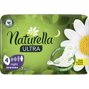 Naturella Women's Ultra Night Pads, 7 pcs