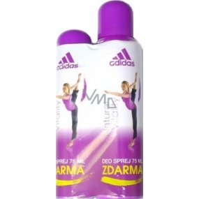 Adidas Natural Vitality deodorant spray 150 ml + perfumed deodorant glass 75 ml, for women gift set