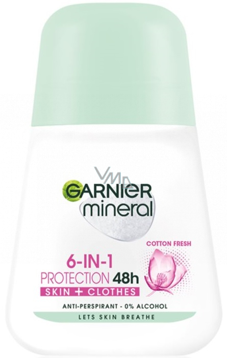 kan ikke se snyde blast Garnier Mineral Protection Cotton Fresh 48h ball antiperspirant deodorant  roll-on for women 50 ml - VMD parfumerie - drogerie