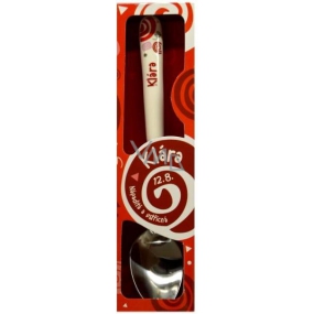 Nekupto Twister Spoon named Klára red 16 cm