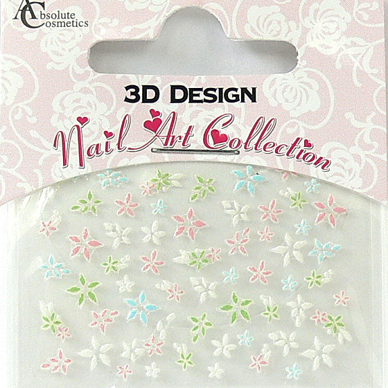 Absolute Cosmetics Nail Art 3D Nail Stickers 24910 1 sheet