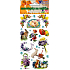 Easter gel stickers with yellow and red easter eggs 19 x 9 cm